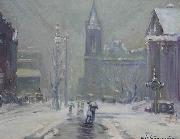 Arthur Clifton Goodwin Copley Square oil painting on canvas